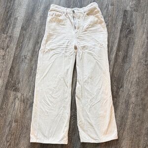 Cream Corduroy Pants - DBG